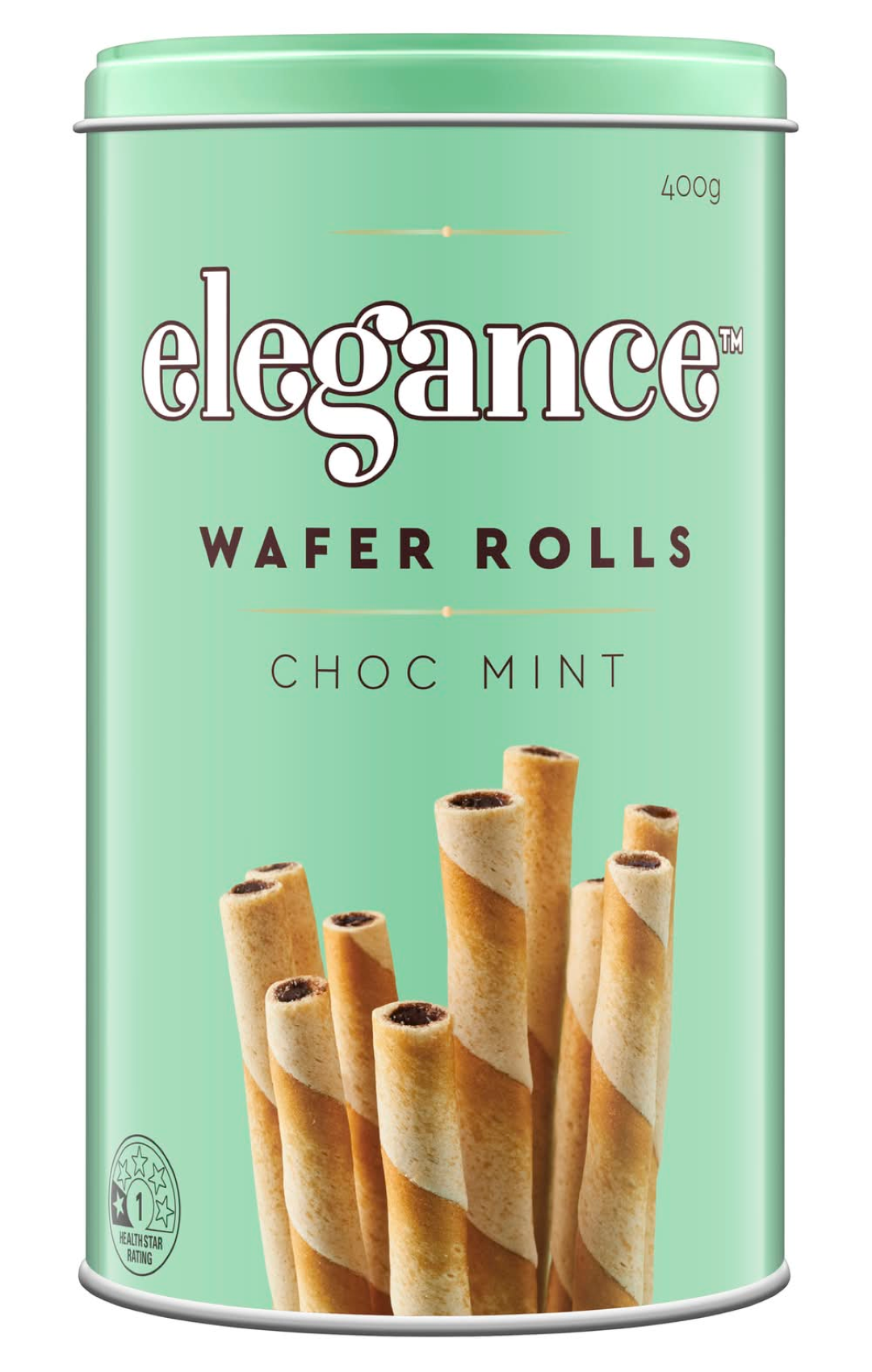 GB CHOCOLATE MINT FILLING WAFER ROLLS 250G